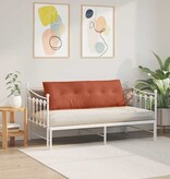 VidaXL Rugkussen Rood-oranje 140 x 50 cm Katoen Stof