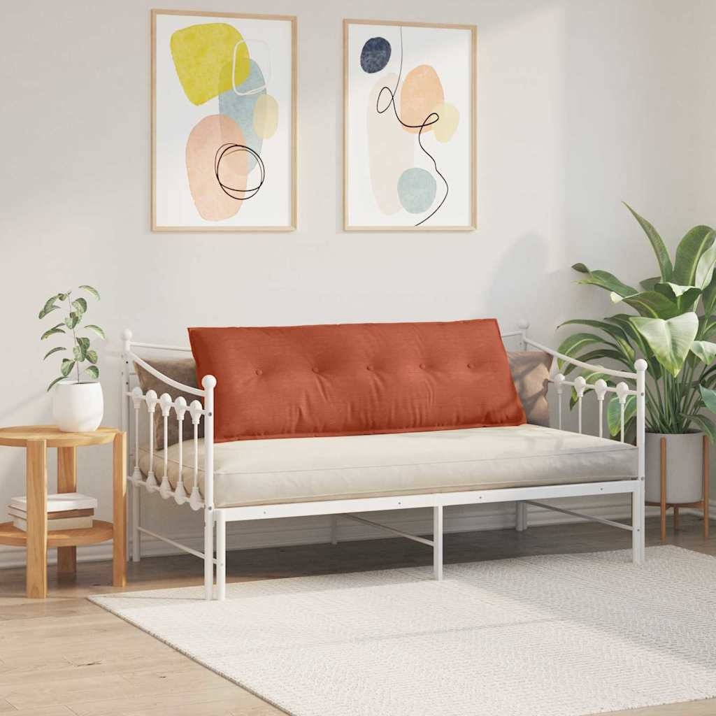 VidaXL Rugkussen Rood-oranje 140 x 50 cm Katoen Stof