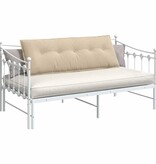 VidaXL Rugkussen Crème 140 x 50 cm Microvezel Stof