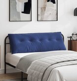 VidaXL Rugkussen Politieblauw 140 x 50 cm Katoen Stof