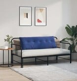 VidaXL Rugkussen Politieblauw 140 x 50 cm Katoen Stof