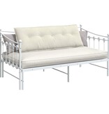 VidaXL Rugkussen Crème 140 x 50 cm Katoen Stof