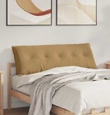 VidaXL Rugkussen Bruin 140 x 50 cm Katoen Stof