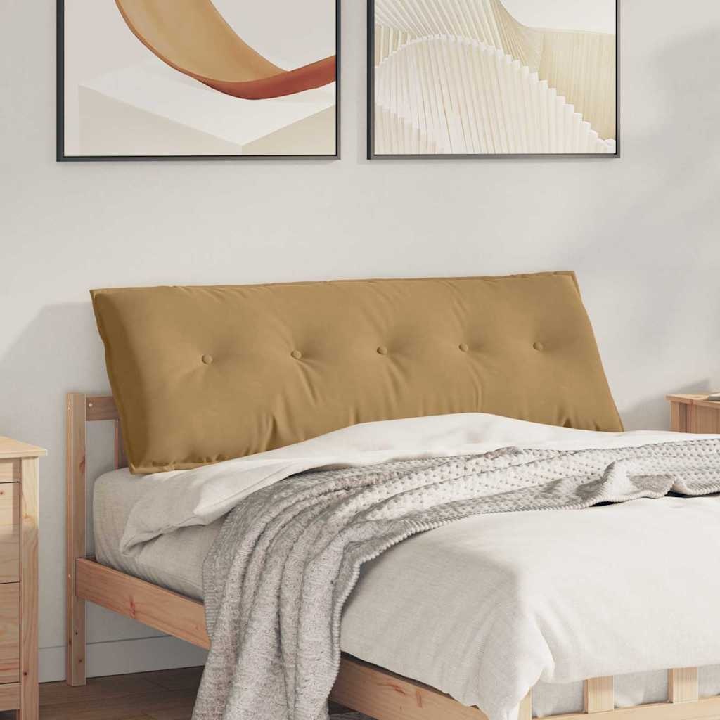 VidaXL Rugkussen Bruin 140 x 50 cm Katoen Stof