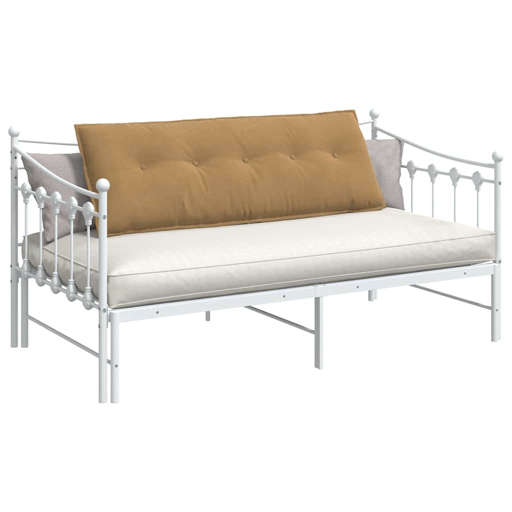 VidaXL Rugkussen Bruin 140 x 50 cm Katoen Stof