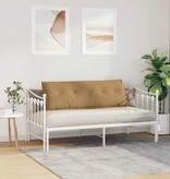 VidaXL Rugkussen Bruin 140 x 50 cm Katoen Stof