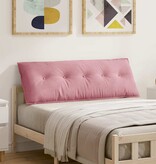VidaXL Rugkussen Roze 140 x 50 cm Katoen Stof
