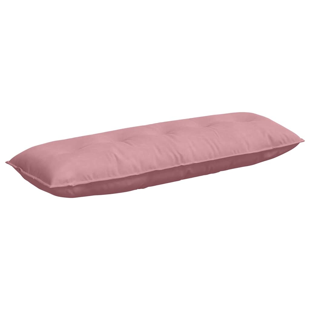 VidaXL Rugkussen Roze 140 x 50 cm Katoen Stof