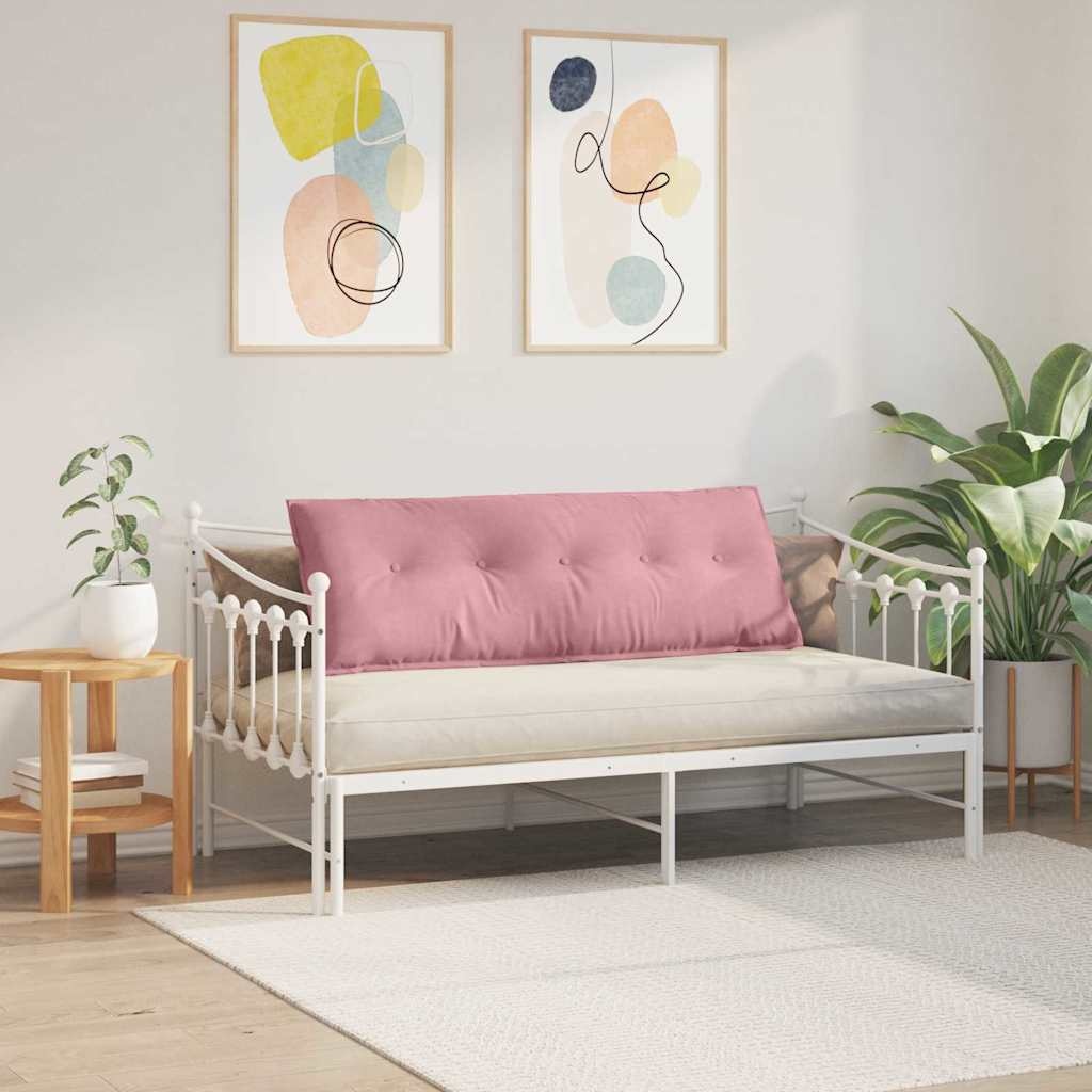VidaXL Rugkussen Roze 140 x 50 cm Katoen Stof