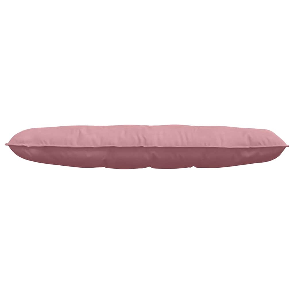 VidaXL Rugkussen Roze 140 x 50 cm Katoen Stof