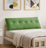 VidaXL Rugkussen Lichtgroen 140 x 50 cm Katoen Stof
