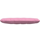 VidaXL Rugkussen Roze 140 x 19 x 50 cm Stof