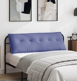 VidaXL Rugkussen Jeans Blauw 140 x 19 x 50 cm Stof