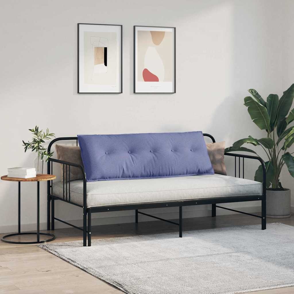 VidaXL Rugkussen Jeans Blauw 140 x 19 x 50 cm Stof