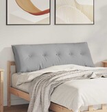 VidaXL Rugkussen Wolkengrijs 140 x 19 x 50 cm Stof