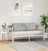 VidaXL Rugkussen Wolkengrijs 140 x 19 x 50 cm Stof