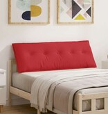 VidaXL Rugkussen Rood 140 x 19 x 50 cm Stof