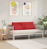 VidaXL Rugkussen Rood 140 x 19 x 50 cm Stof