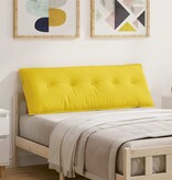 VidaXL Rugkussen Lichtgeel 140 x 19 x 50 cm Stof