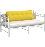 VidaXL Rugkussen Lichtgeel 140 x 19 x 50 cm Stof