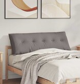 VidaXL Rugkussen Taupe 140 x 19 x 50 cm Stof