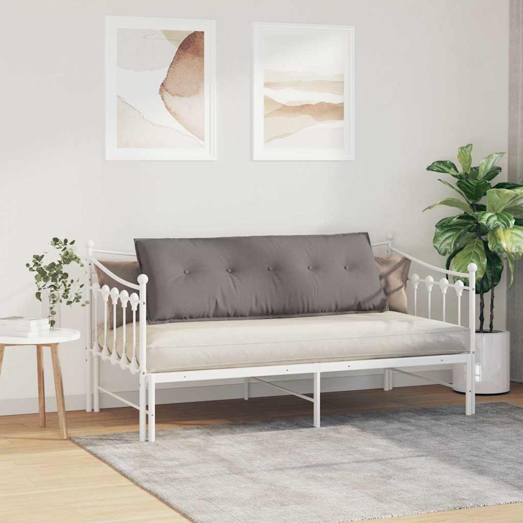 VidaXL Rugkussen Taupe 140 x 19 x 50 cm Stof