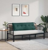 VidaXL Rugkussen Donkergroen 140 x 19 x 50 cm Stof