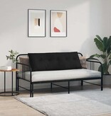 VidaXL Rugkussen Zwart 140 x 19 x 50 cm Stof