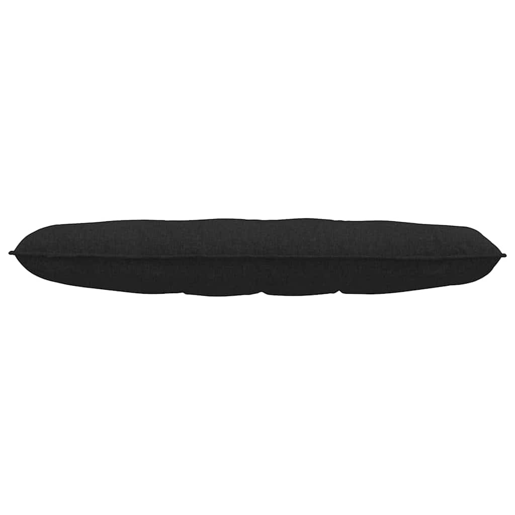 VidaXL Rugkussen Zwart 140 x 19 x 50 cm Stof