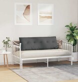 VidaXL Rugkussen Donkergrijs 140 x 19 x 50 cm Stof