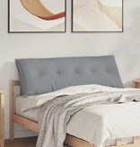 VidaXL Rugkussen Lichtgrijs 140 x 19 x 50 cm Stof