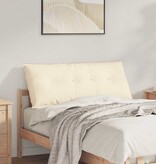 VidaXL Rugkussen Crème 120 x 50 cm Katoen Stof