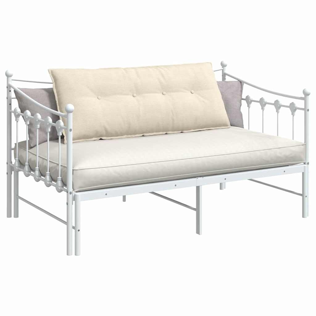 VidaXL Rugkussen Crème 120 x 50 cm Katoen Stof