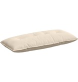 VidaXL Rugkussen Beige 120 x 50 cm Microvezel Stof