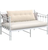 VidaXL Rugkussen Beige 120 x 50 cm Microvezel Stof