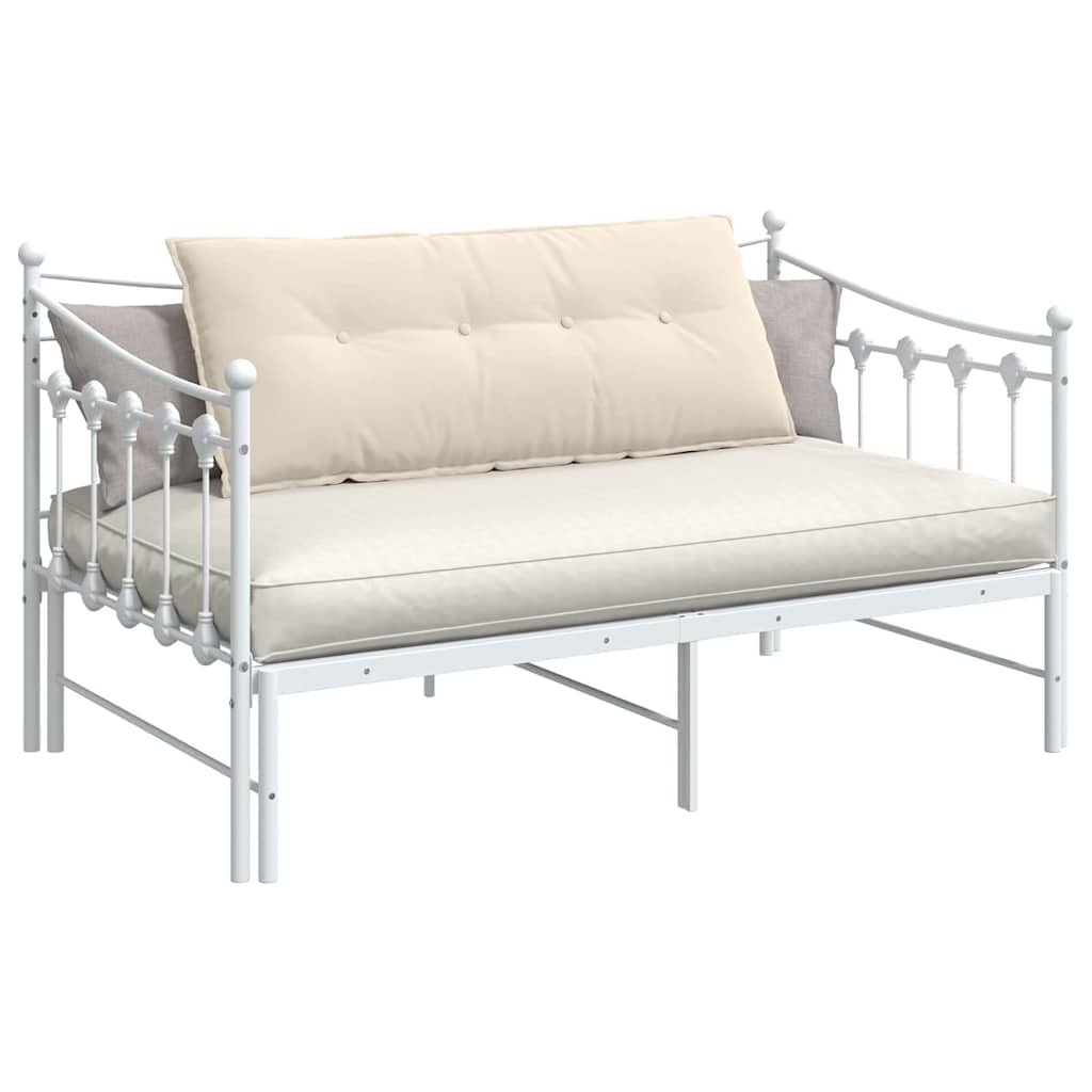 VidaXL Rugkussen Beige 120 x 50 cm Microvezel Stof