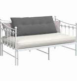 VidaXL Rugkussen Donkergrijs 120 x 50 cm Microvezel Stof