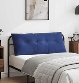 VidaXL Rugkussen Politieblauw 120 x 50 cm Katoen Stof