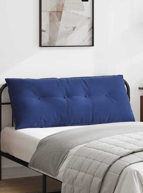 VidaXL Rugkussen Politieblauw 120 x 50 cm Katoen Stof