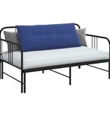 VidaXL Rugkussen Politieblauw 120 x 50 cm Katoen Stof