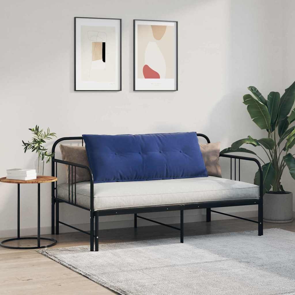 VidaXL Rugkussen Politieblauw 120 x 50 cm Katoen Stof