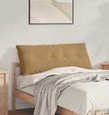 VidaXL Rugkussen Bruin 120 x 50 cm Katoen Stof