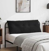 VidaXL Rugkussen Zwart 120 x 50 cm Katoen Stof