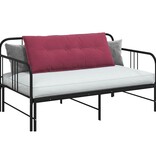 VidaXL Rugkussen Wijnrood 120 x 50 cm Katoen Stof