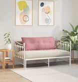 VidaXL Rugkussen Roze 120 x 50 cm Katoen Stof