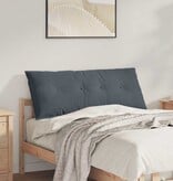 VidaXL Rugkussen Donkergrijs 120 x 50 cm Katoen Stof