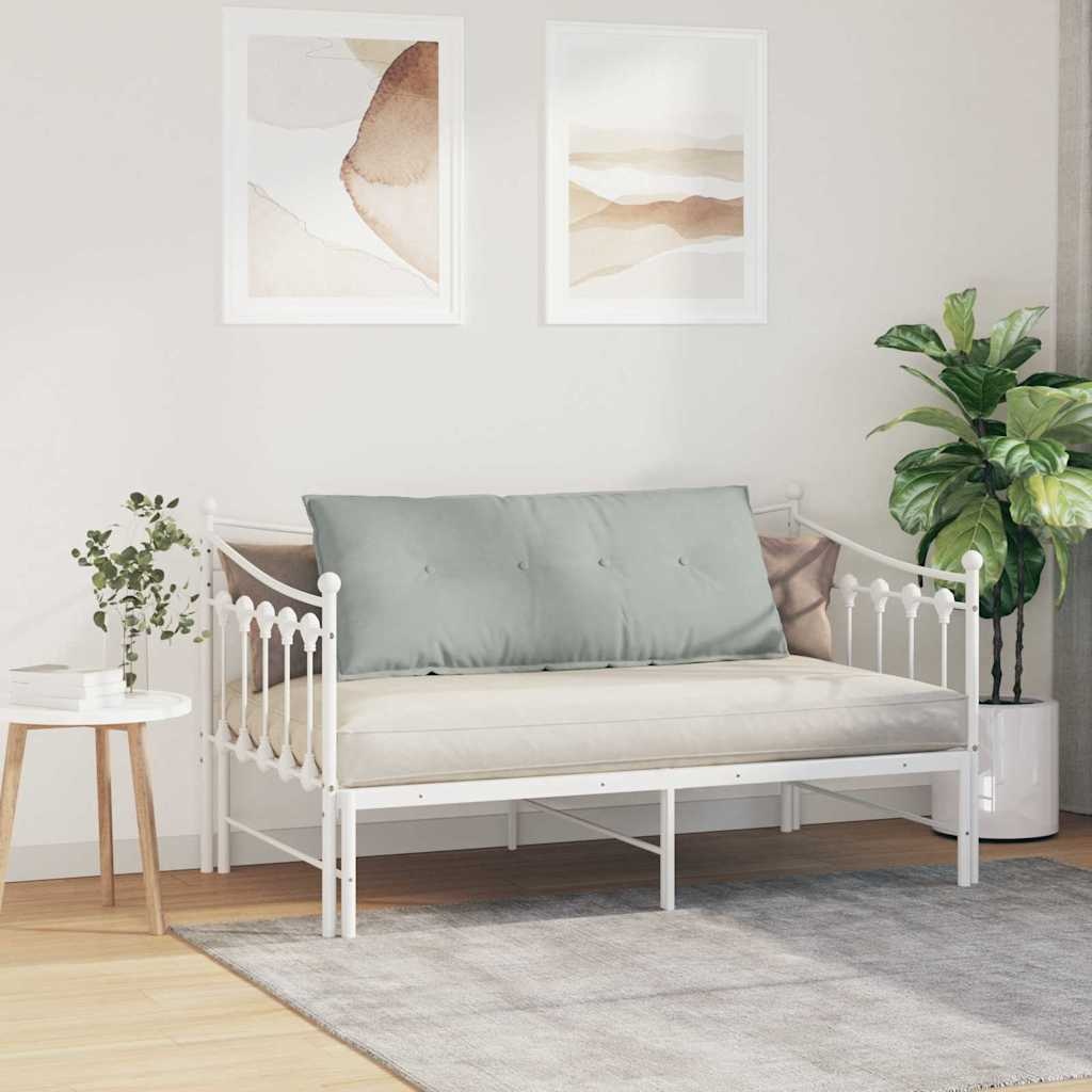 VidaXL Rugkussen Lichtgrijs 120 x 50 cm Katoen Stof