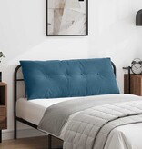 VidaXL Rugkussen Blauw 120 x 50 cm Katoen Stof