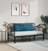 VidaXL Rugkussen Blauw 120 x 50 cm Katoen Stof