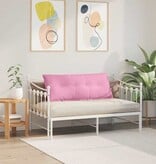 VidaXL Rugkussen Roze 120 x 19 x 50 cm Stof